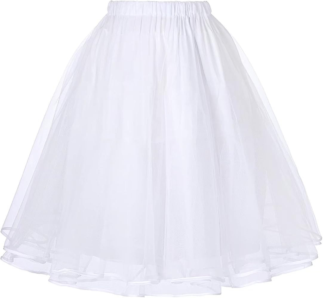 Belle Poque Women's Petticoat Crinoline 50's Christmas Tutu Underskirts (3 Layers) | Amazon (US)