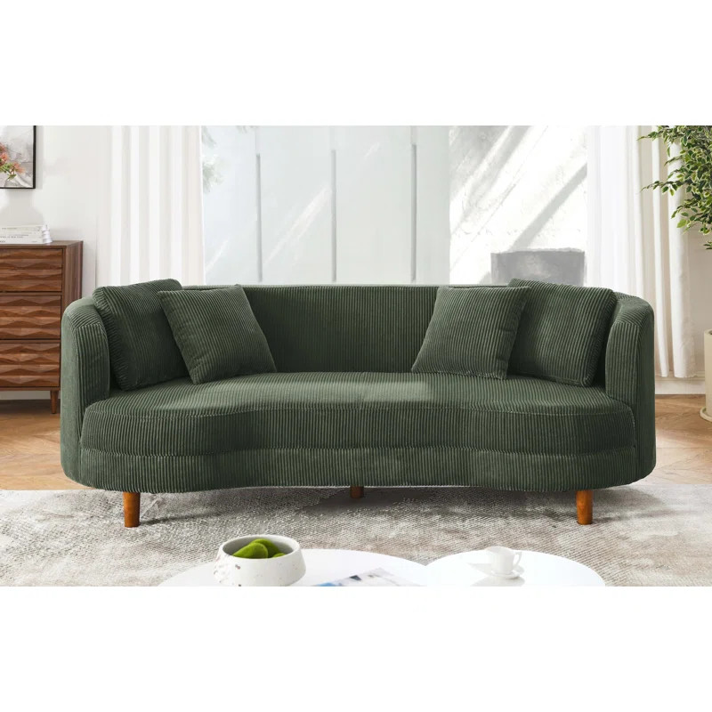 Lutanda 90'' Corduroy Sofa | Wayfair North America