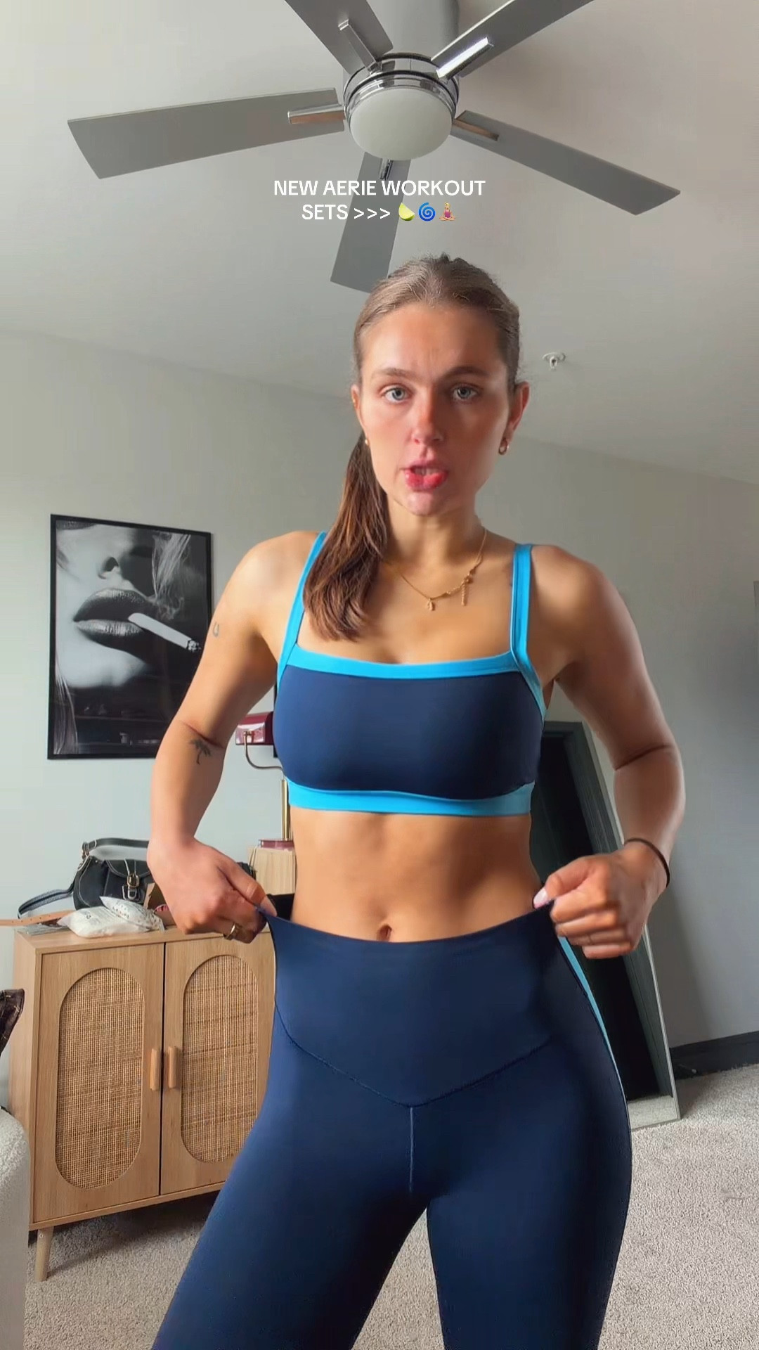 this set is SOOO GOOD💆🏼‍♀️ im wearing a size M bra and M long leggings!! @Aerie 

#LTKootd #LTKTall #LTKActive
