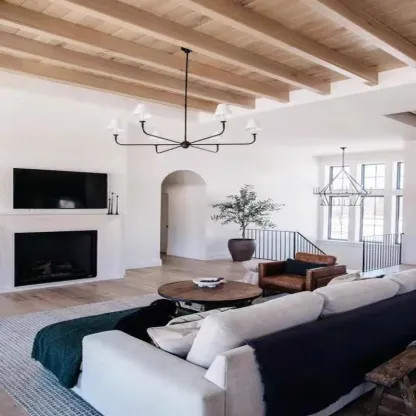 Alessio Vintage Metal Chandeliers Living Room, Black/White | Las sola | Lassola US