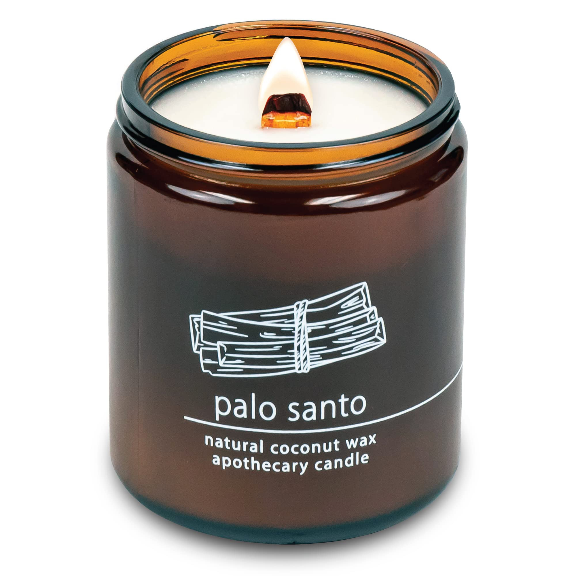 Hemlock Park Palo Santo Apothecary Hand-Poured Scented Candle | Crackling Wood Wick, Botanical Fr... | Amazon (US)