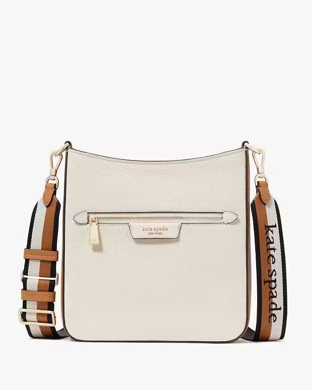Hudson Colorblocked Pebbled Leather Large Messenger Crossbody | Kate Spade (US)