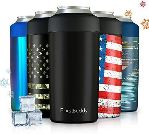 Frost Buddy Universal 2.0 5 Sizes in 1 Insulated Can Cooler - Stainless Steel Can Cooler for 12 o... | Amazon (US)