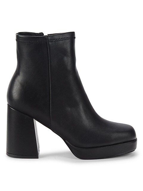 Steve Madden Arine Faux Leather Booties on SALE | Saks OFF 5TH | Saks Fifth Avenue OFF 5TH