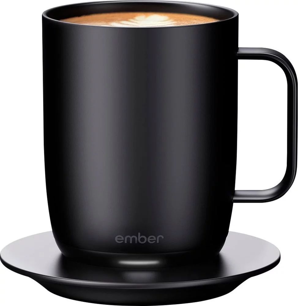 Ember - 14 oz. Temperature Controlled Ceramic Coffee Mug - Black | Walmart (US)