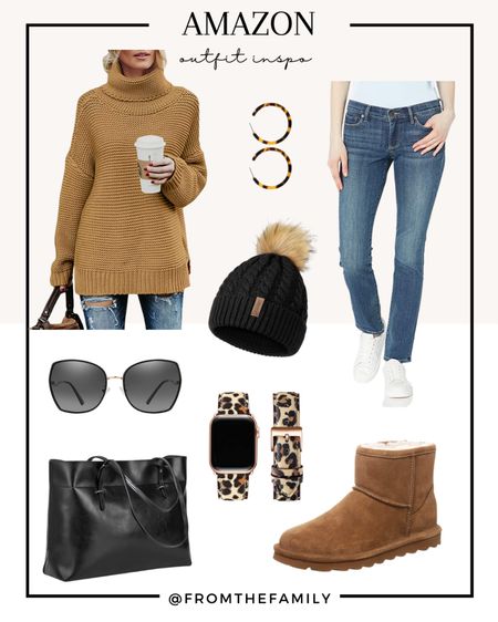 Cozy outfit all from Amazon! 

Sweater weather, Amazon sweaters, Amazon style, Amazon fashion, Amazon finds, shirt ankle boots, denim jeans, winter style, winter outfit #LTKRefresh