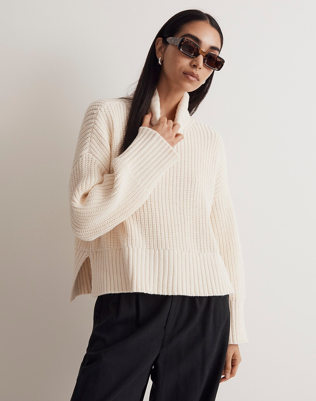 Wide Rib Turtleneck Sweater | Madewell