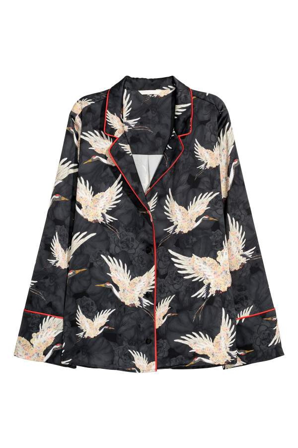 Wide-cut Satin Shirt | H&M (US)