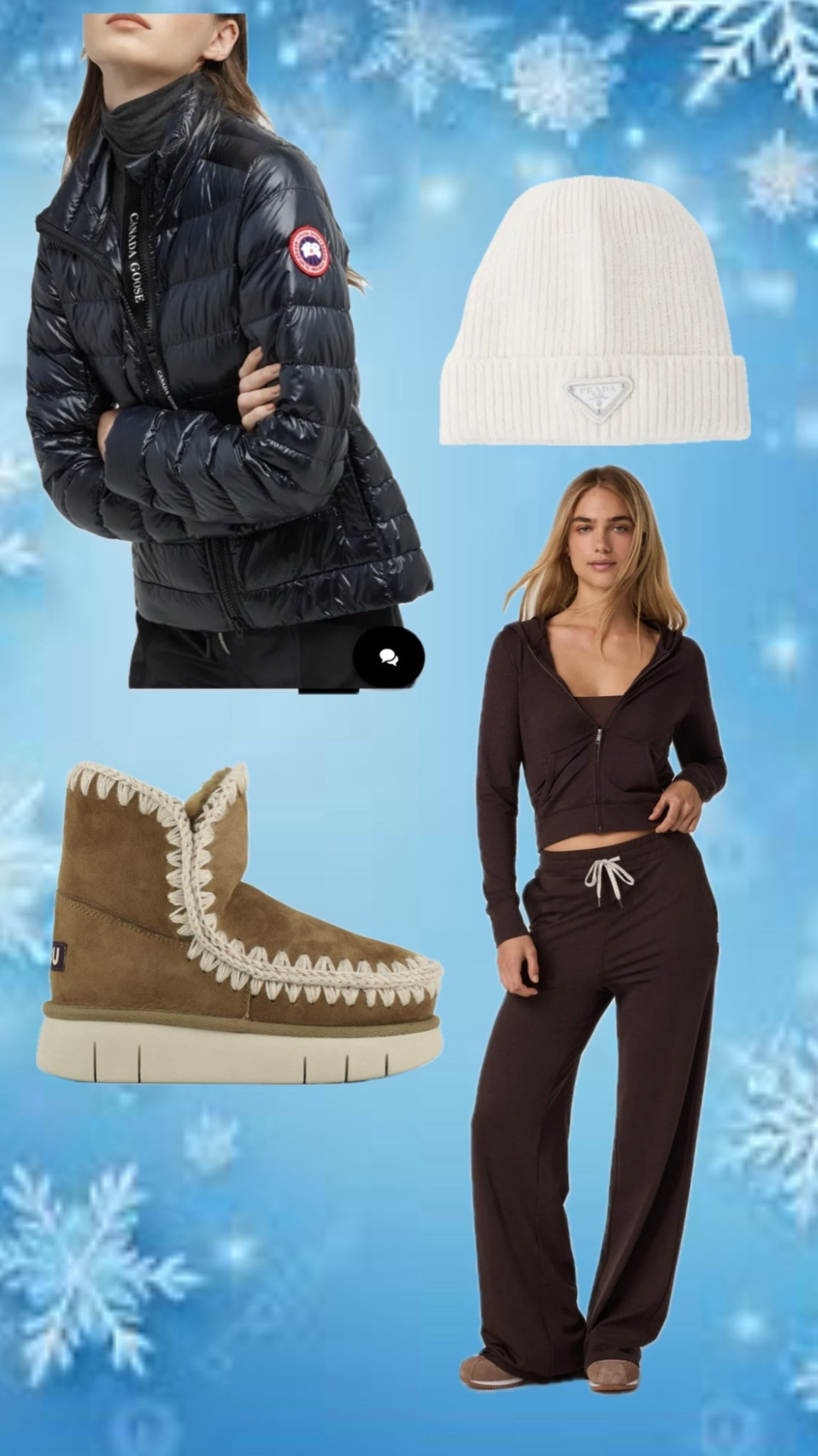 My roadtrip outfit for our ski trip 🎿 
Jacket @canadagoose S
Outfit @vuori XS both
Shoes @moufootwear 8
Hat @prada 


#LTKHoliday #LTKmomlife #LTKdayinmylife