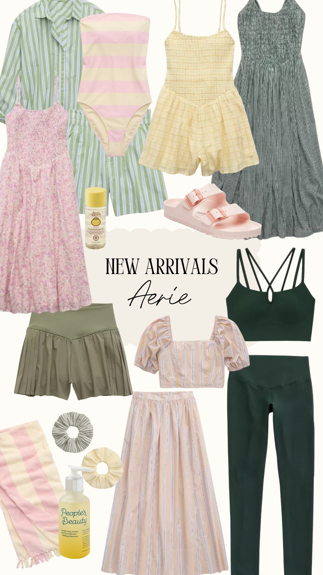 Aerie New Arrivals 💛

dress, sandals, pink, yellow, green, romper, short shorts, two-piece set, at leisure wear, beach, spring, summer, sunscreen, hair tie, towel 

#LTKWatchNow #LTKSeasonal #LTKSpringSale