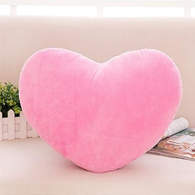 S-ssoy Plush Pillow Heart Shape Cushion Fluffy Throw Pillows Decorative Back Cushions for Friends... | Amazon (US)