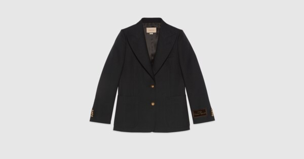 Giacca monopetto in drill fluido | Gucci IT