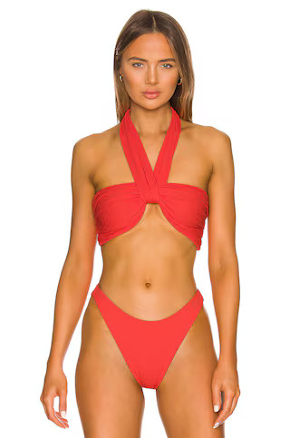 F E L L A Herman Bikini Top in Campari from Revolve.com | Revolve Clothing (Global)