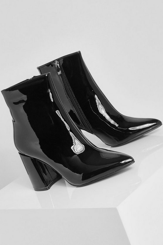 Block Heel Sock Boots | Boohoo.com (US & CA)