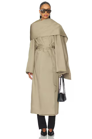 EAVES Yuna Trench Coat in Khaki Greige from Revolve.com | Revolve Clothing (Global)