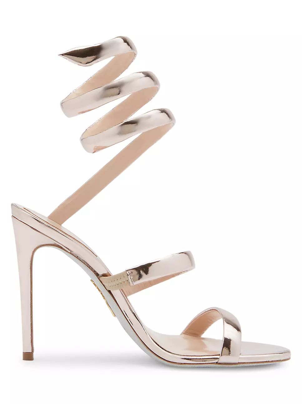 105MM Leather Ankle-Wrap Sandals | Saks Fifth Avenue