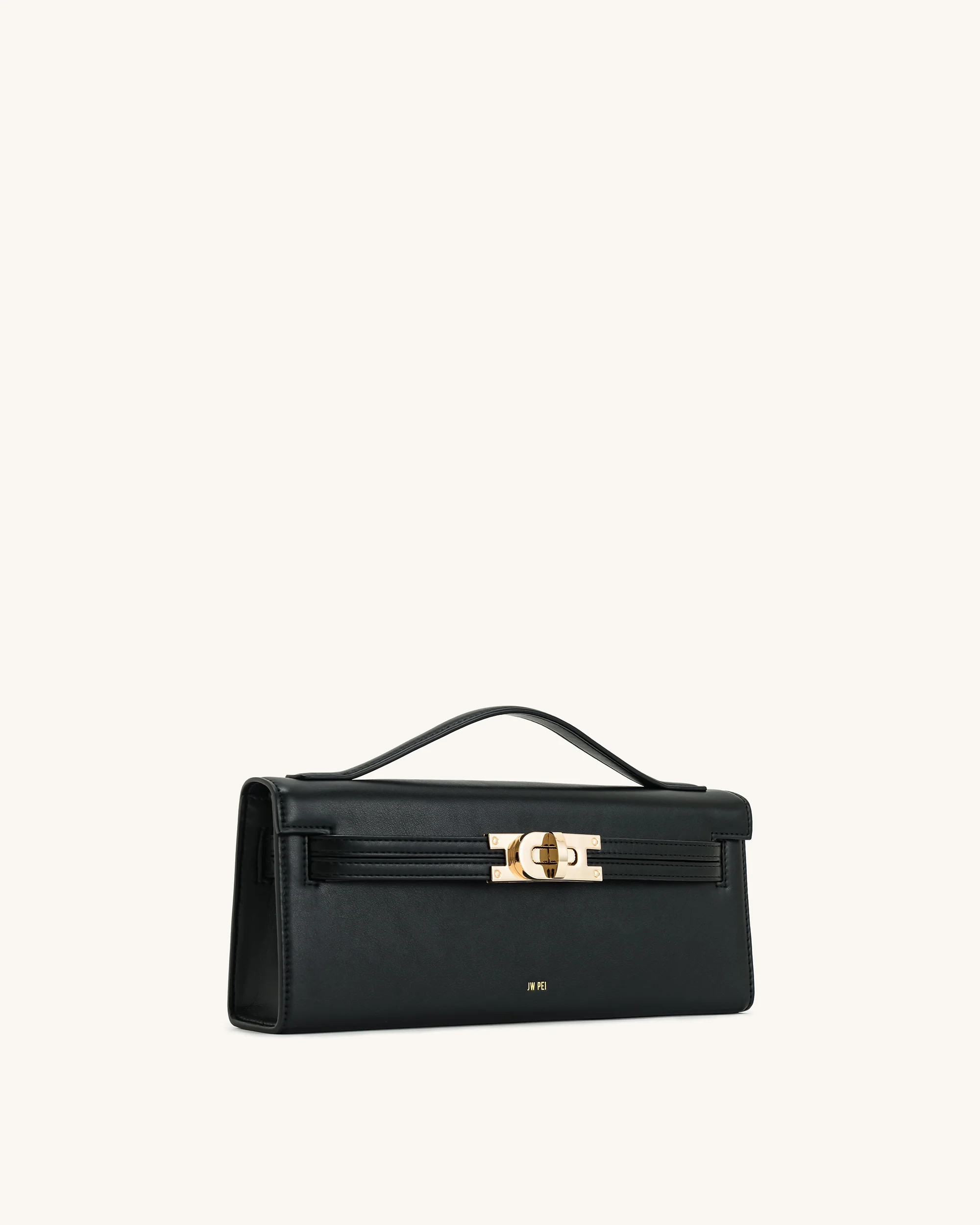 Bria Structured Top Handle Bag - Black | JW PEI US
