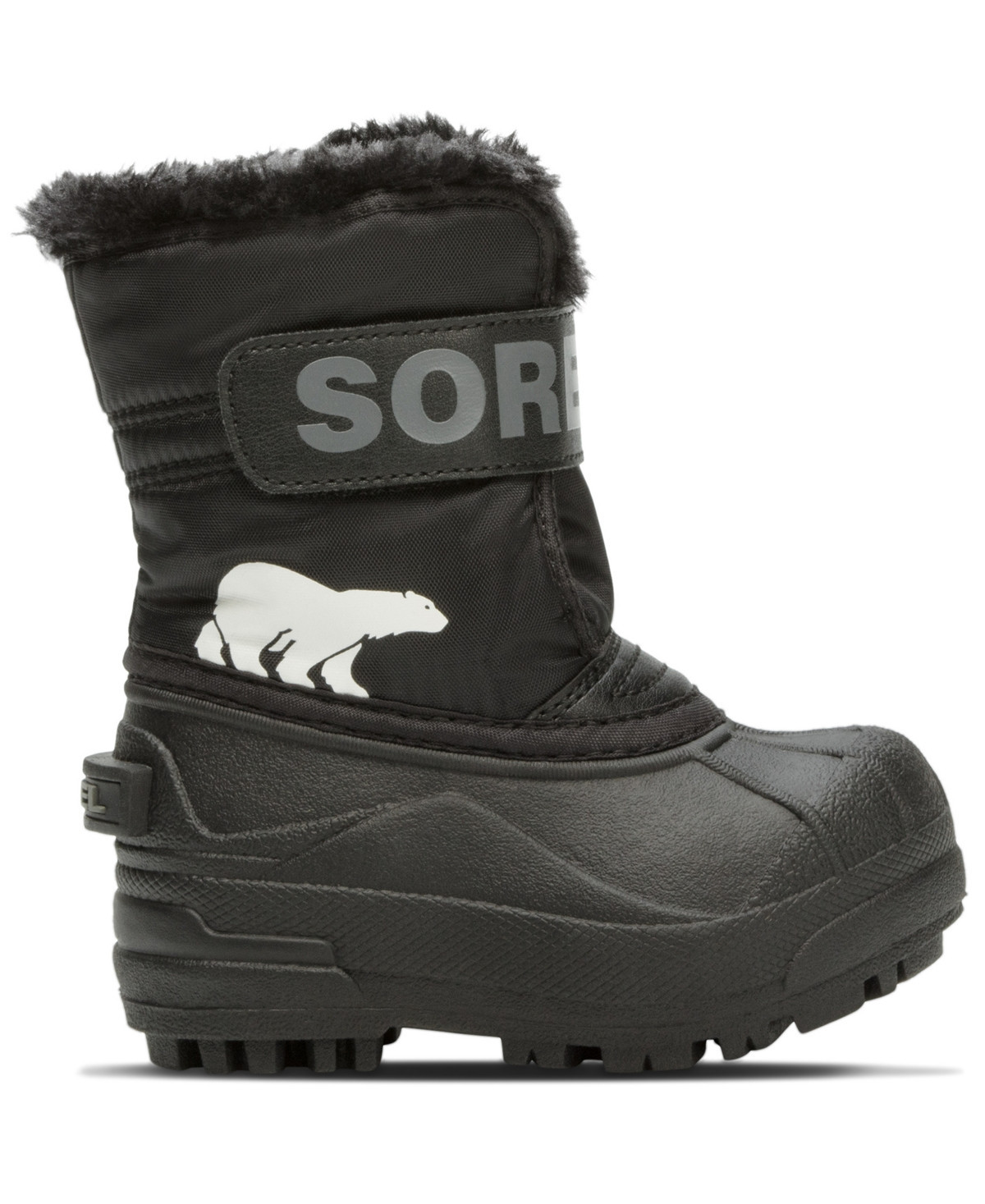 Sorel Girls' Snow Commander Cold-Weather Booties - Black, Charcoal | Macy's