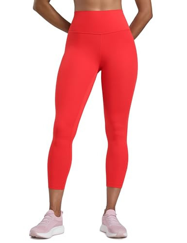 CRZ YOGA Womens Butterlift High Waisted Capris Leggings 23" - Workout Pilates Crop Gym Athletic Yoga Pants Deep Red X-Large | Amazon (US)