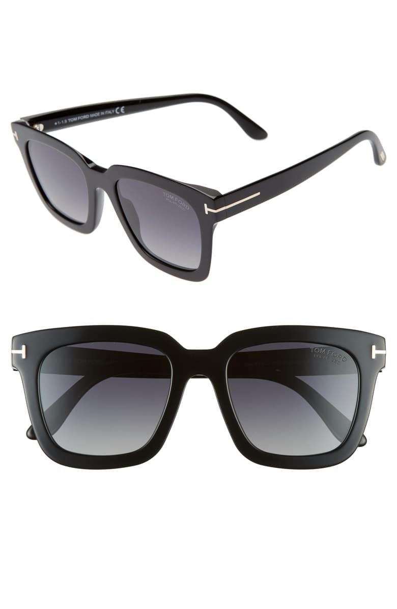 Sari 52mm Square Polarized Sunglasses | Nordstrom