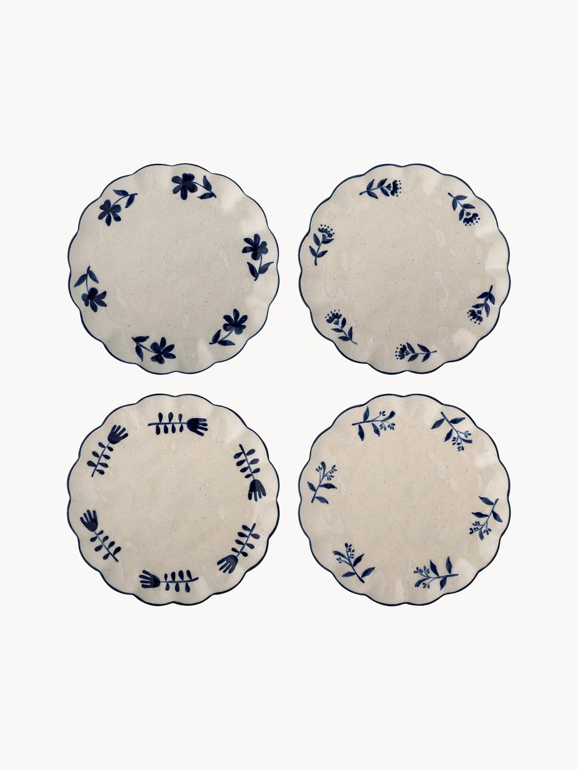 Hand-Painted Breakfast Plates Eimy, Set of 4 \u2758 Westwing | Westwing UK