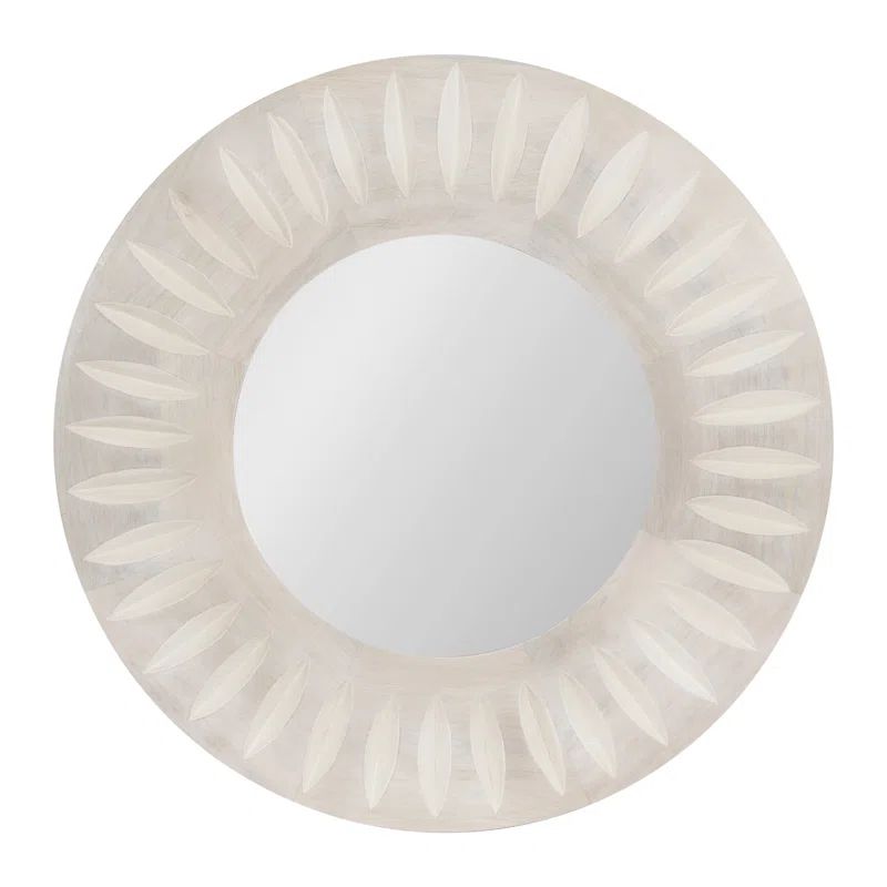 Brewster Solid Wood Round Wall Mirror | Wayfair North America