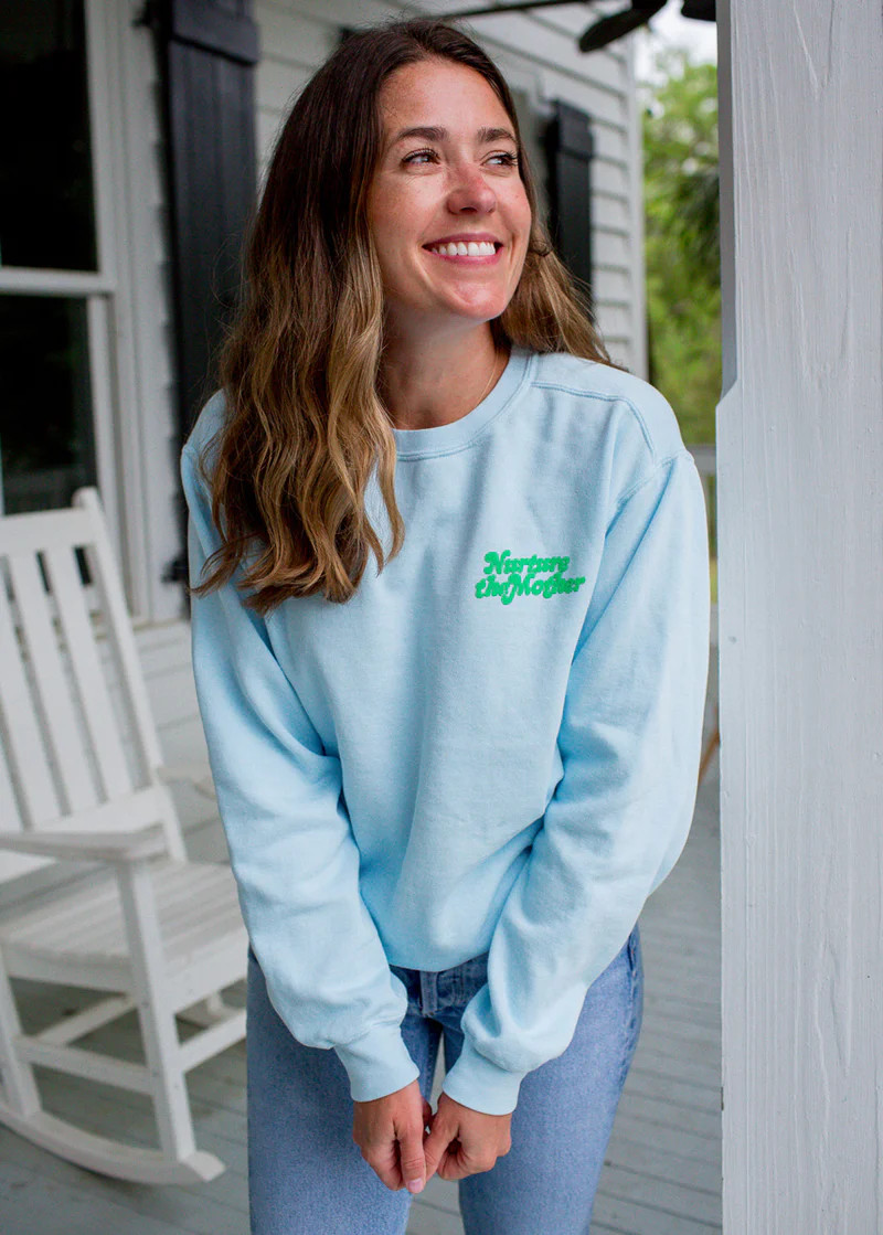 Liz Adams X Alice & Wonder - Nurture the Mother Puff Sweatshirt | Alice & Wonder