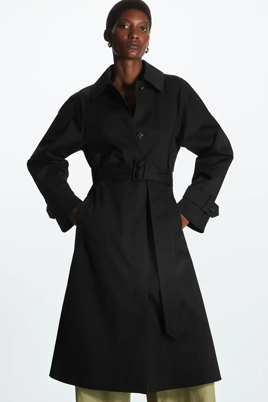 REGULAR-FIT TWILL TRENCH COAT | COS (EU)