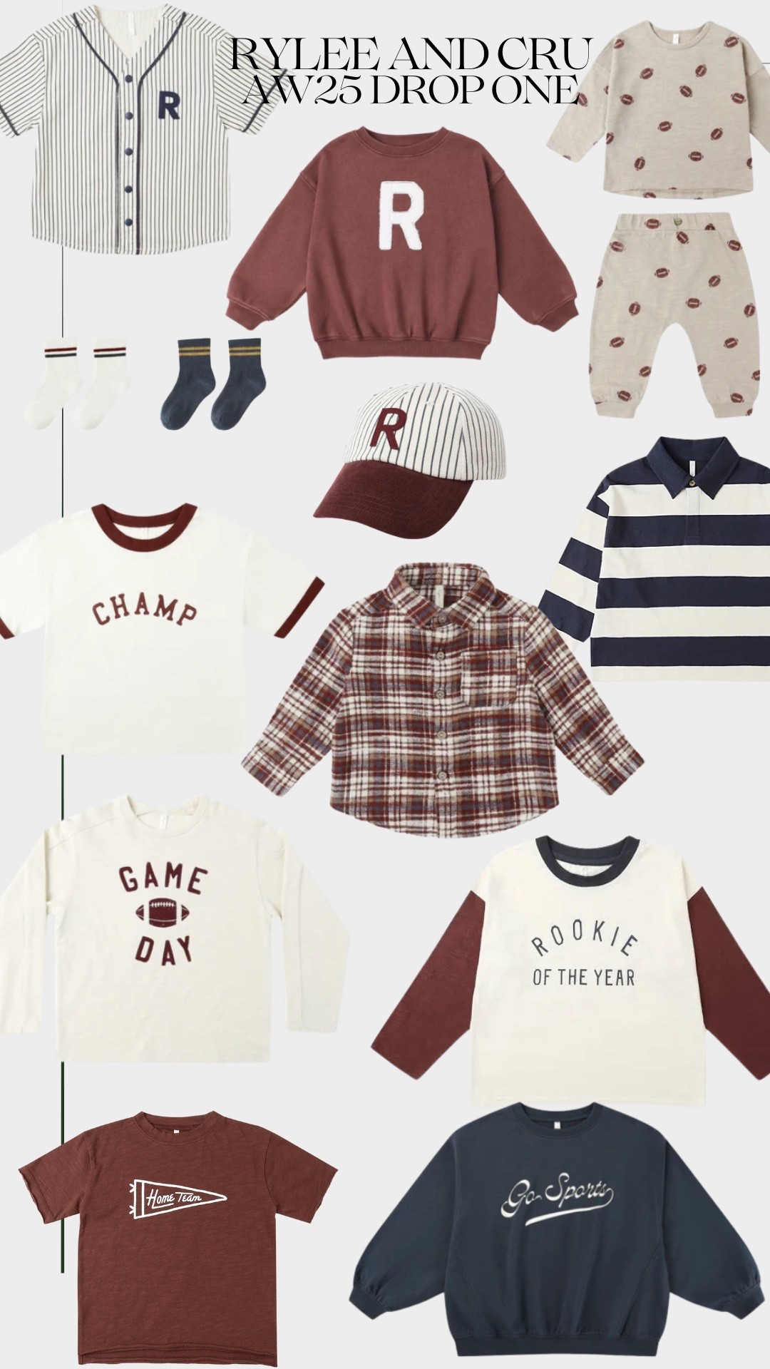 Rylee and Cru AW25 Drop One
Baby boy style
Baby boy clothes
Athletic clothes
Fall clothes
Back to school clothes 

#LTKSeasonal #LTKBaby #LTKKids