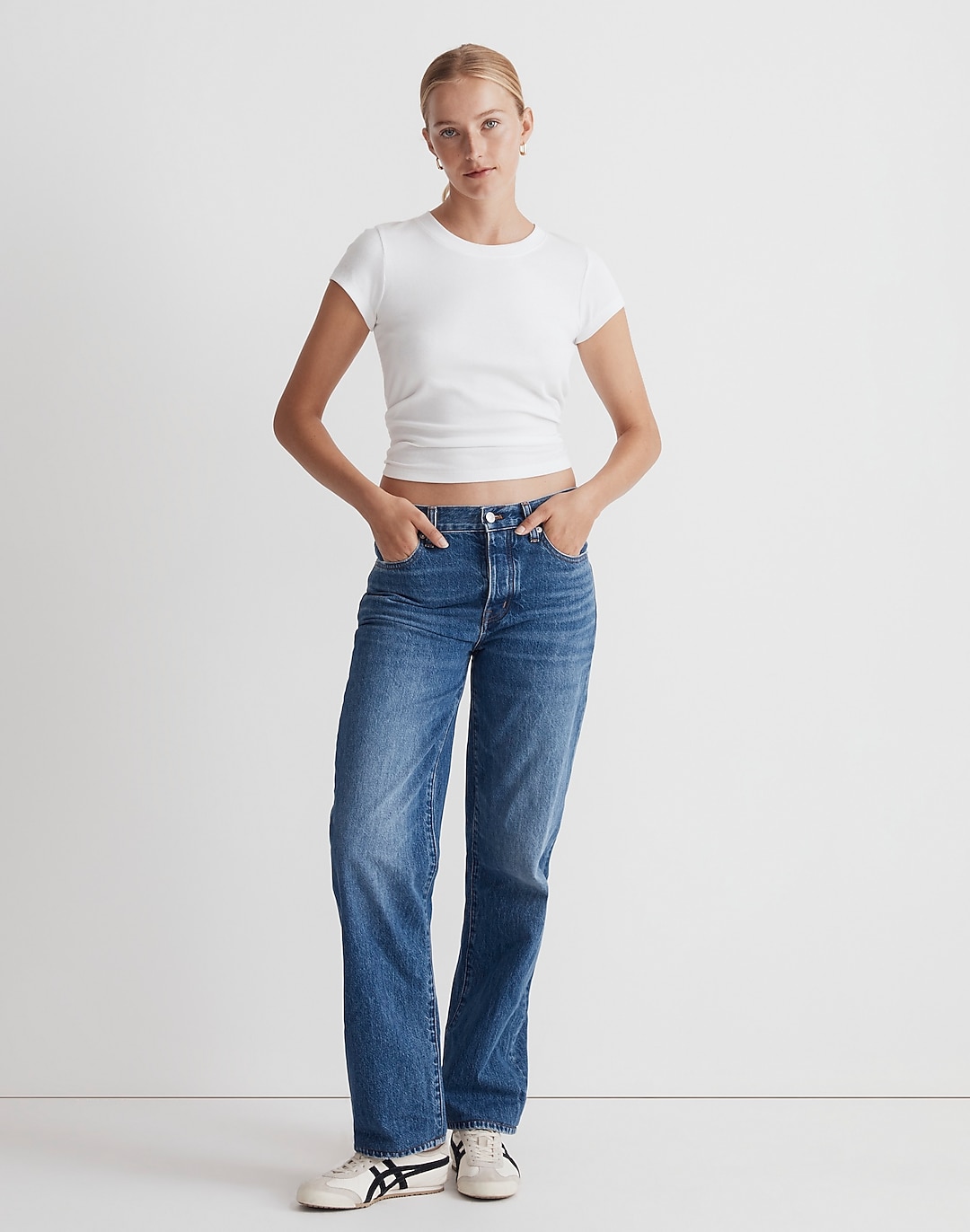 Low-Slung Straight Jeans in Palmina Wash: Airy Denim Edition | Madewell