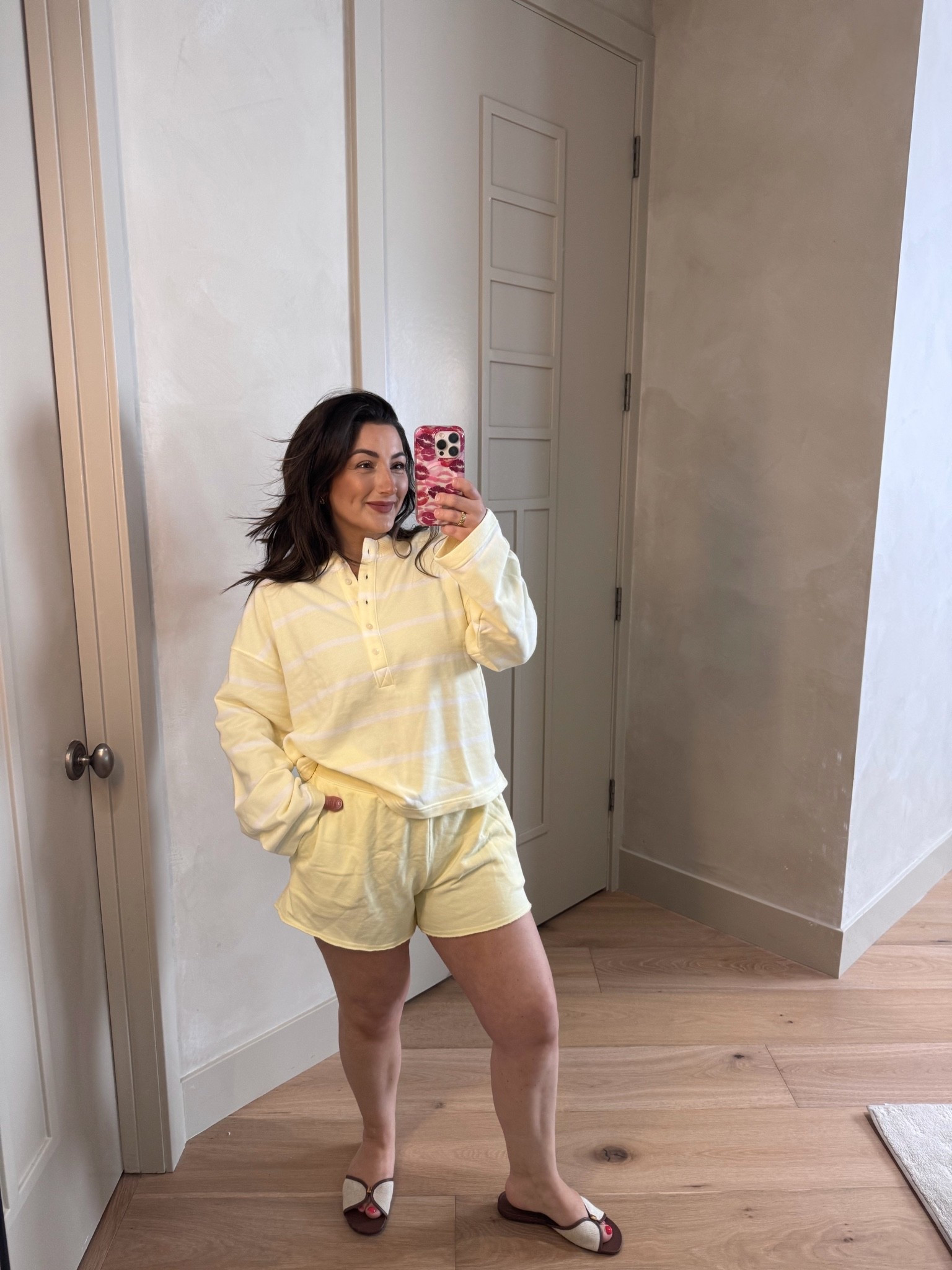 Small and top it naturally runs oversized and medium in shorts! 

It’s such a comfortable set!!￼

#LTKootd #LTKActive #LTKTravel