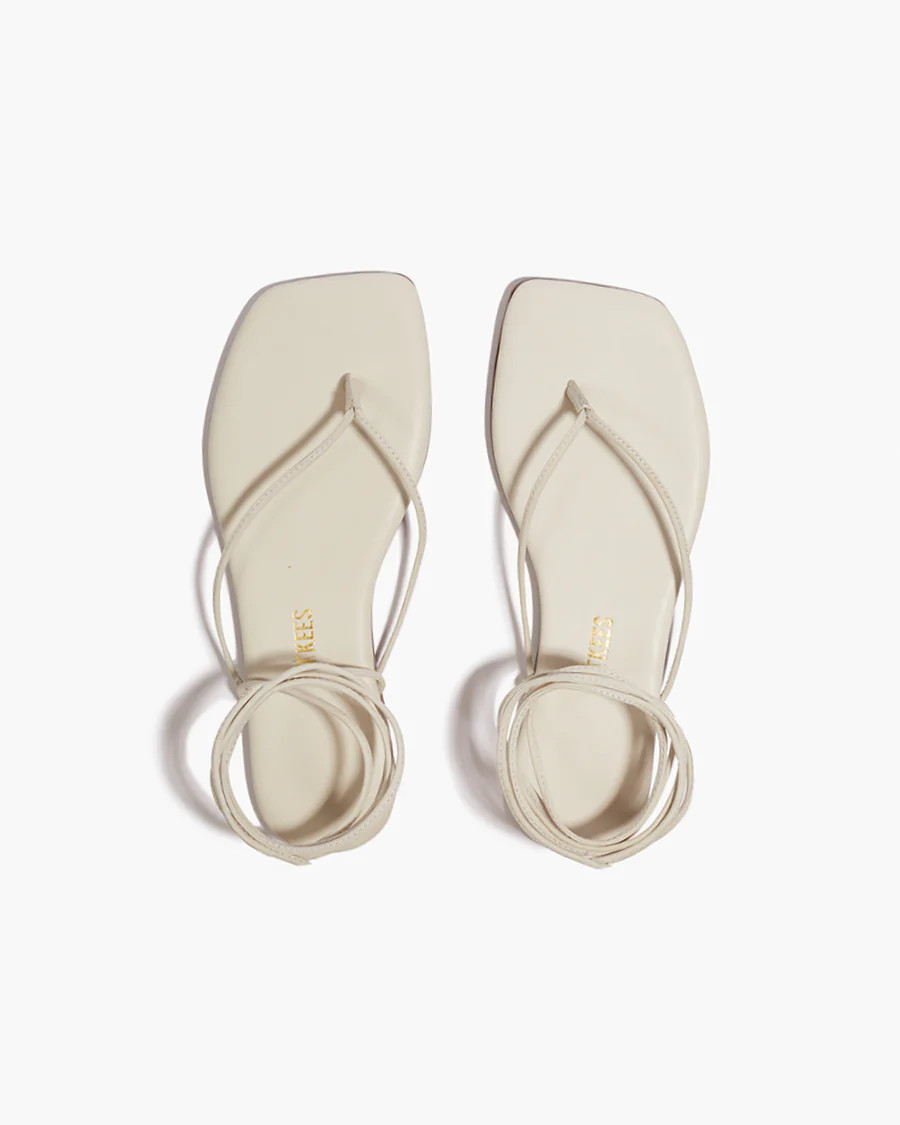 Square Toe Lilu in Cream - our exclusive take on our most sought-after sandal | TKEES
