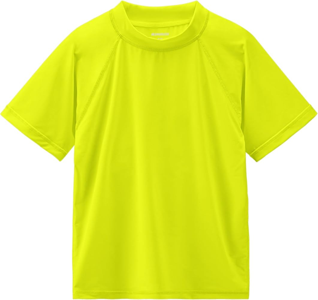 Boy's UPF 50+ Rash Guard Swim Shirts Short Sleeve Sun Protection SPF Fishing Surfing Water Beach ... | Amazon (US)