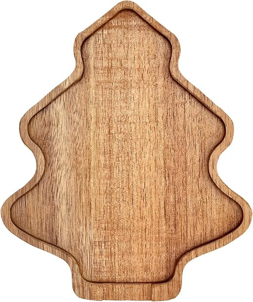 Tree Christmas Spoon Rest for Counter Acacia Wood Spoon Holder Christmas Kitchen Decor Gifts Farm... | Amazon (US)
