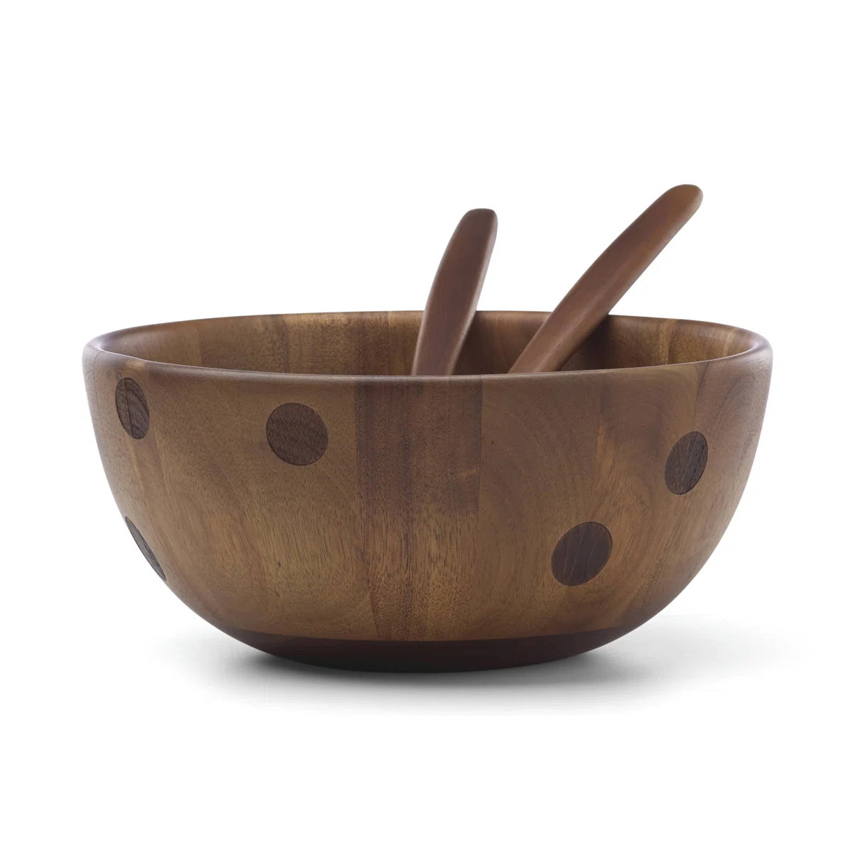 Kate Spade New York Deco Dot Wood Salad Bowl | Wayfair North America