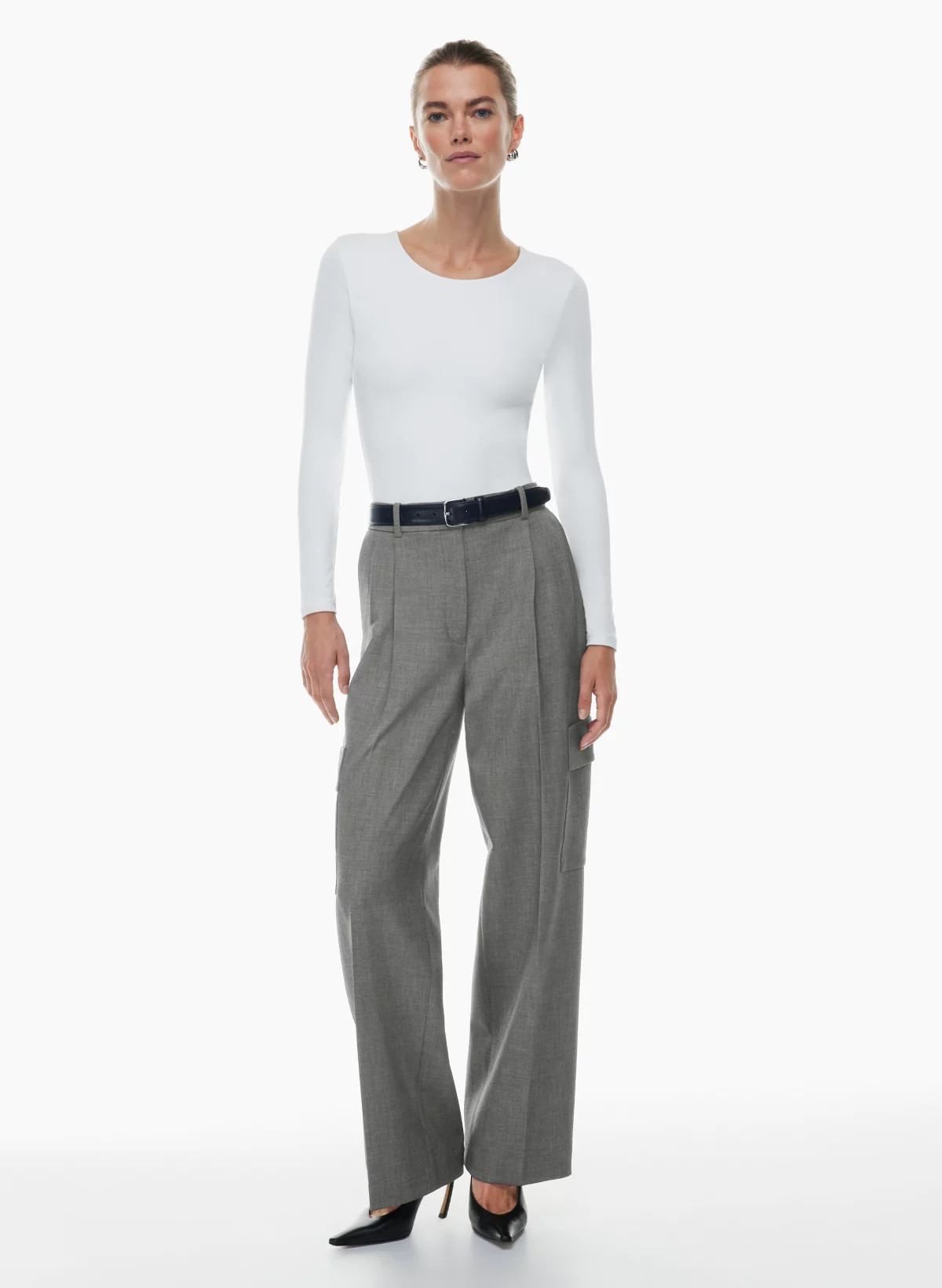 CONTOUR CREW LONGSLEEVE BODYSUIT | Aritzia