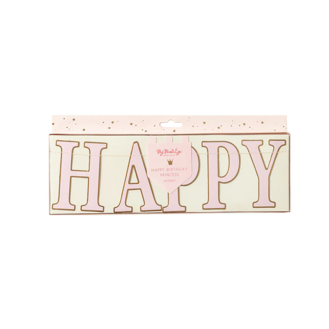 Princess Happy Birthday Banner | My Mind's Eye