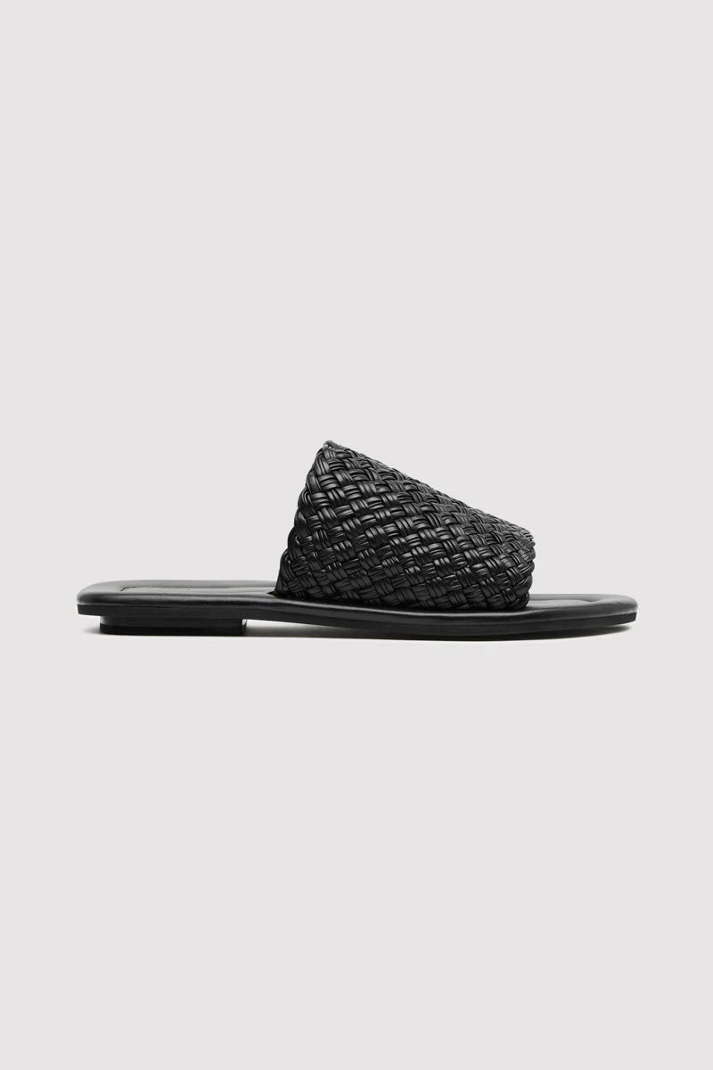 Woven Minimal Slide - Black | St. Agni (US, UK, EU)