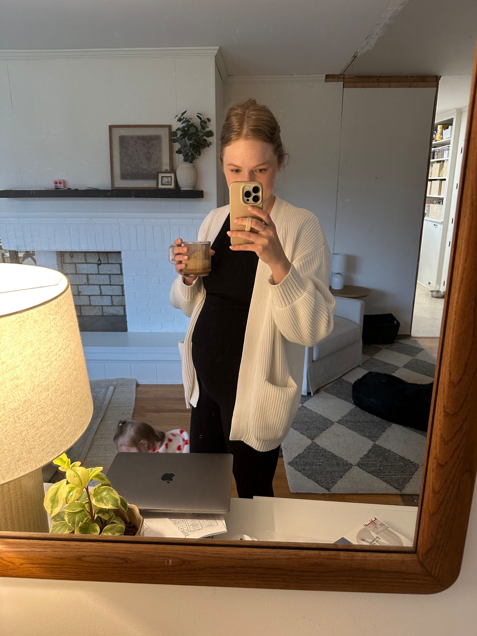 Best basic cardigan & a 15 week bump 🤰🏼

#LTKFindsUnder50
