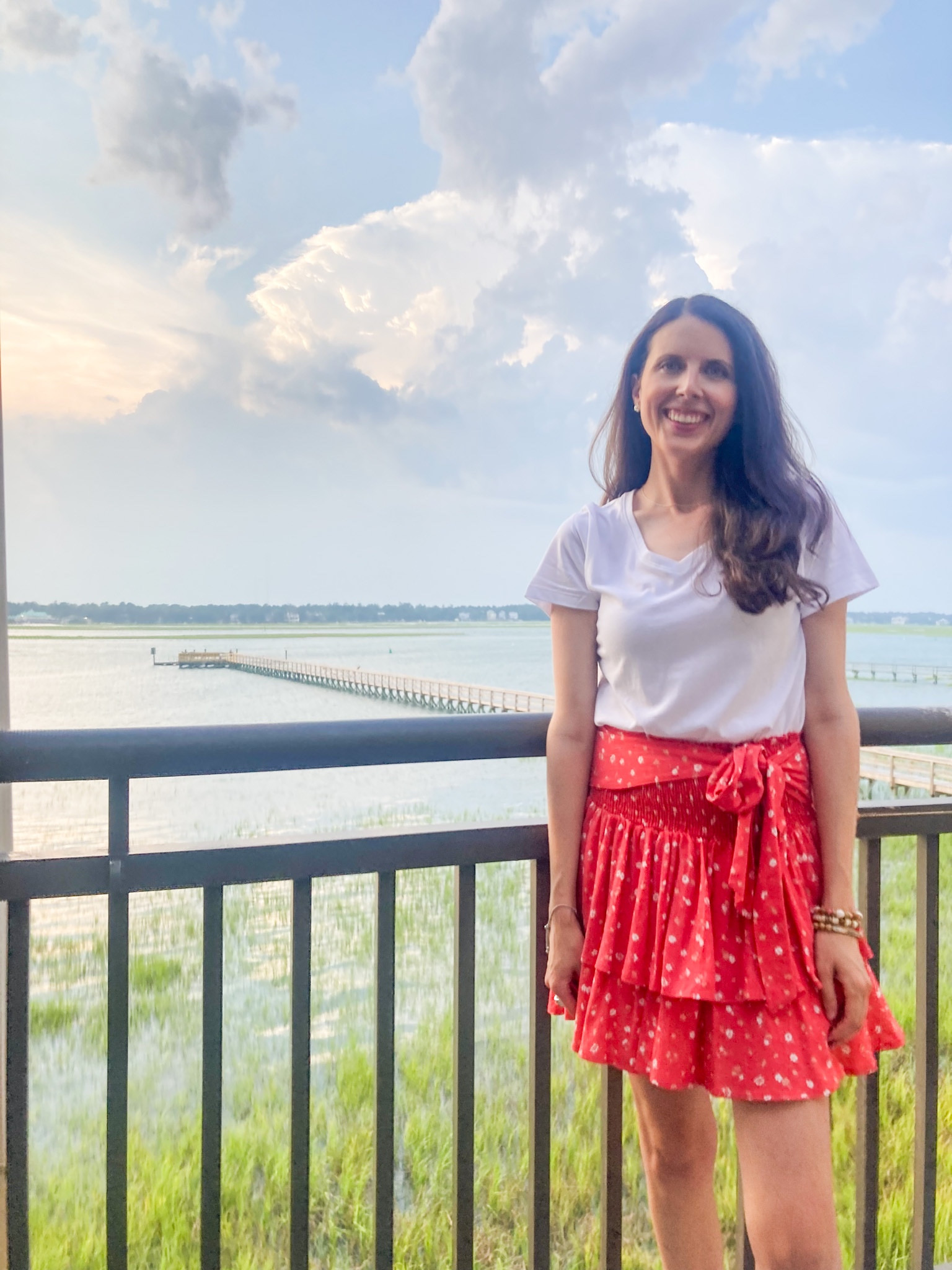 Wore this for a date night on vacation! Love the feminine skirt with a basic white tee! 

#LTKFind #LTKxPrimeDay #LTKSeasonal