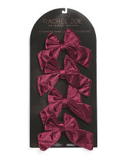 Set Of 4 Velvet Bows | TJ Maxx