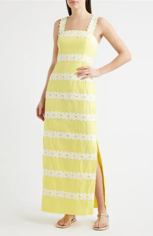 Lilly Pulitzer® Davis Estelle Sleeveless Dress in Estelle Yellow at Nordstrom, Size 8 | Nordstrom
