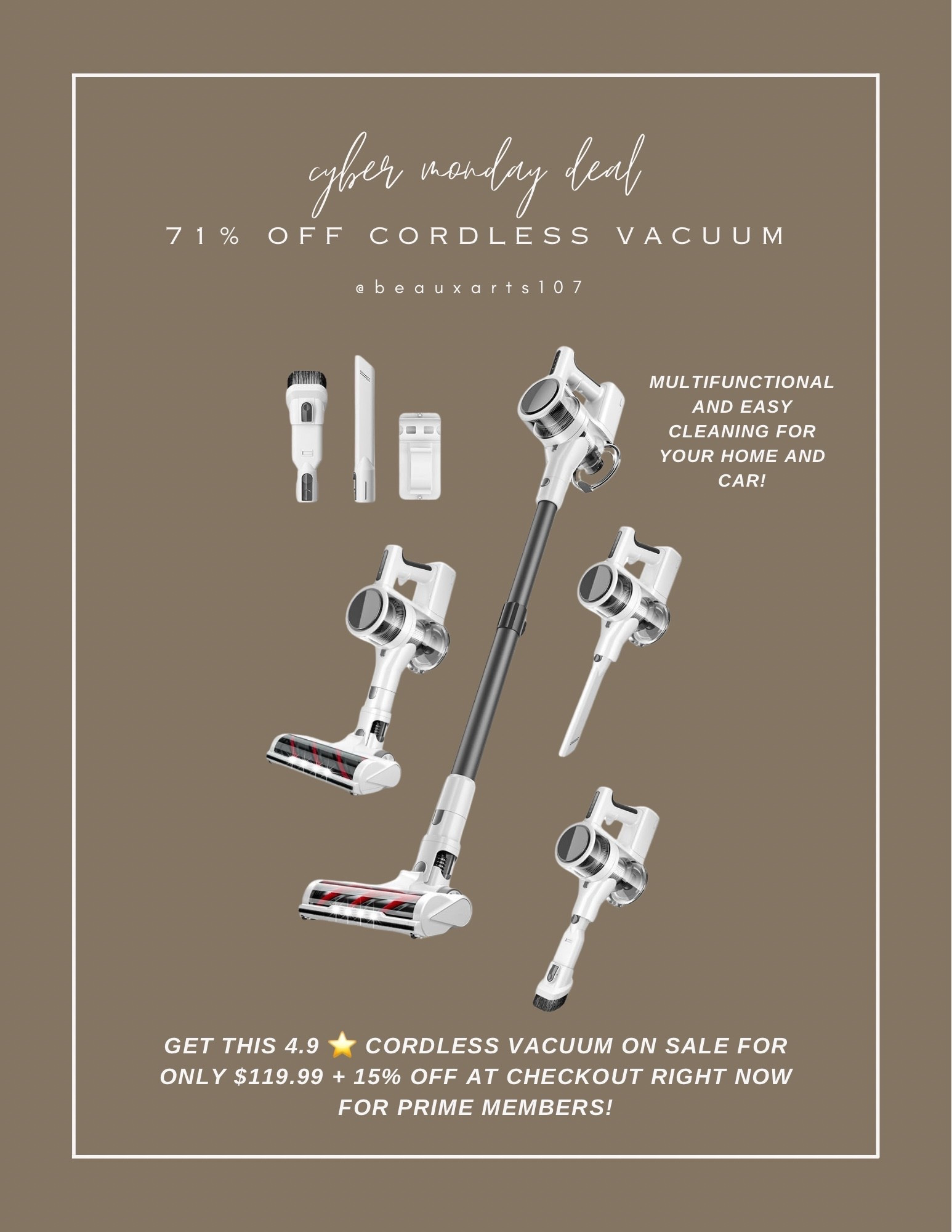 Over 70% off this great cordless vacuum with multiple attachments and functions to easily clean your home and car!

#LTKHome #LTKSaleAlert #LTKCyberWeek