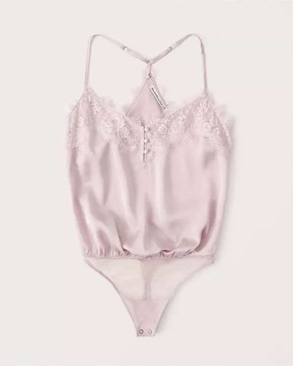 Satin Lace Bodysuit | Abercrombie & Fitch US & UK