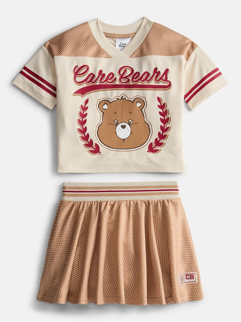 Care Bears Toddler Girls Short Sleeve Graphic Jersey Skirt Set, 2 Piece, Sizes 12M-5T | Walmart (US)