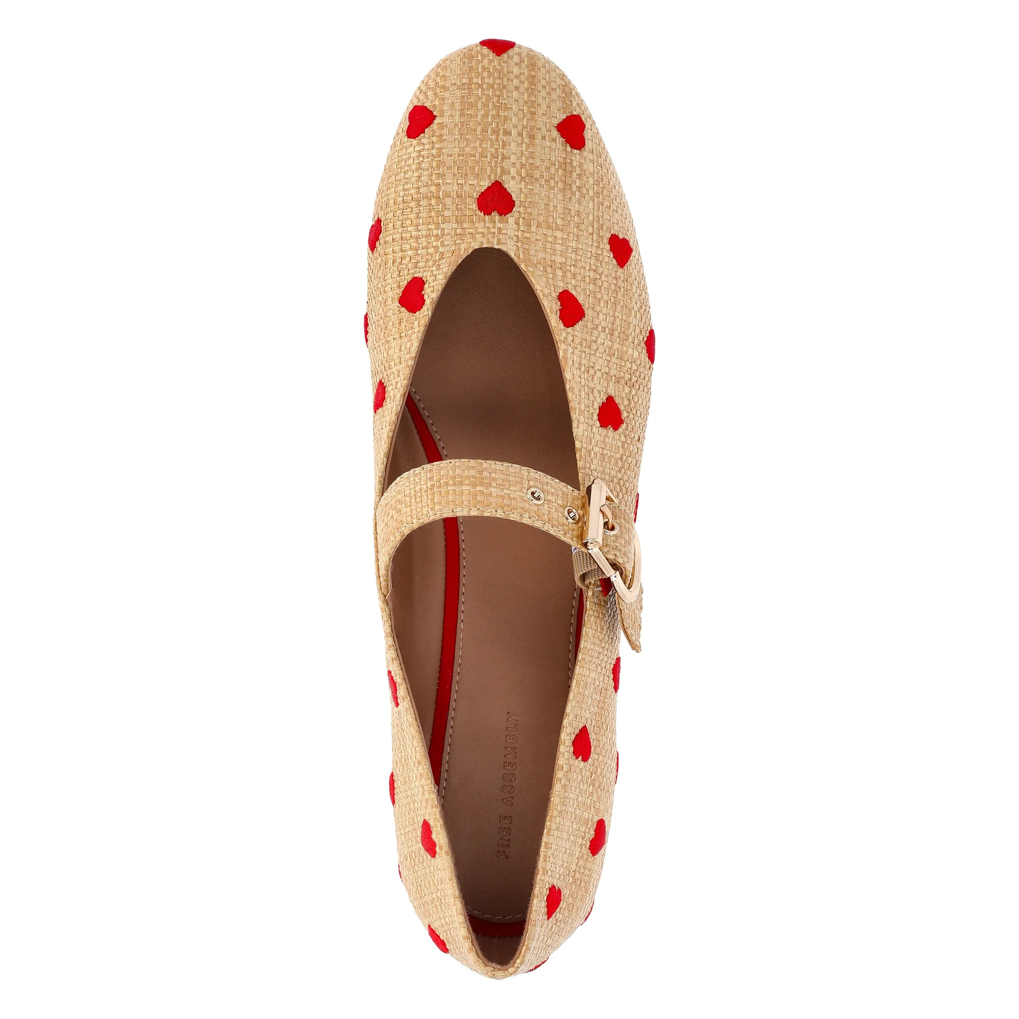 Free Assembly Women's Heart Mary Jane Ballet Flats | Walmart (US)