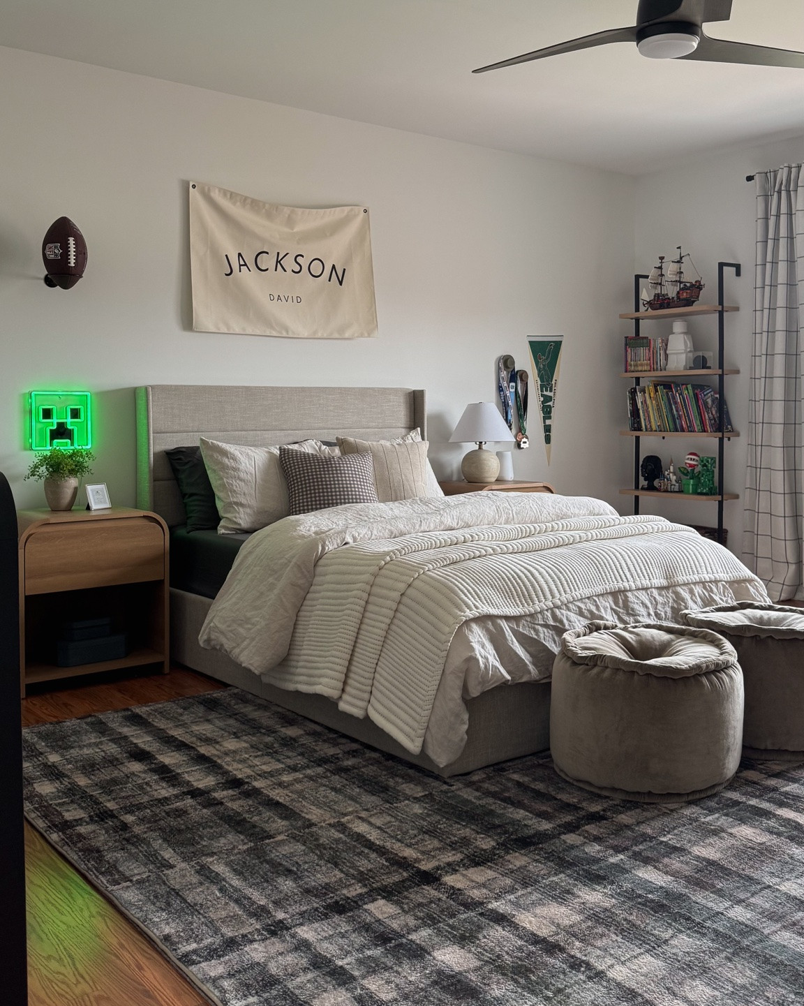 Kids bedroom, boys room, teen bedroom, toddler bedroom, bedroom rug, lift up storage bed, kids bedroom, nightstands, shelf decor, bedroom dresser, throw pillows

#LTKHome #LTKKids