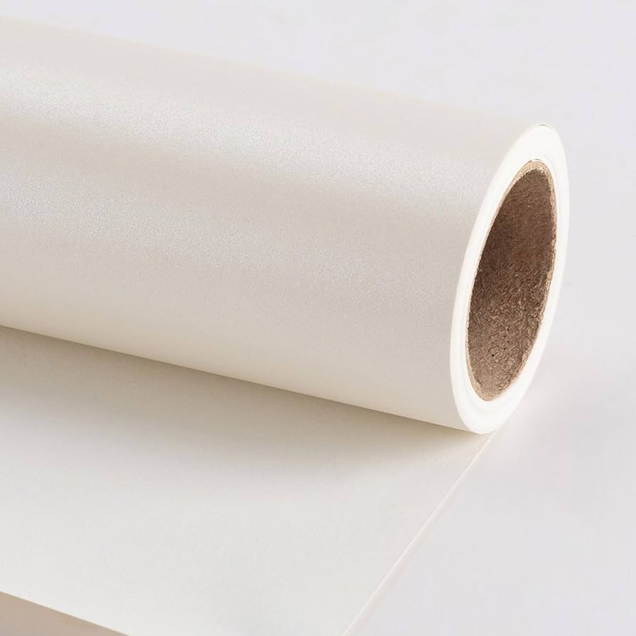 Merture Gift Wrapping Paper Roll 17 In X 32.8 Ft(46.5 sq.ft.), Pearly Off White Solid Color, for ... | Amazon (US)