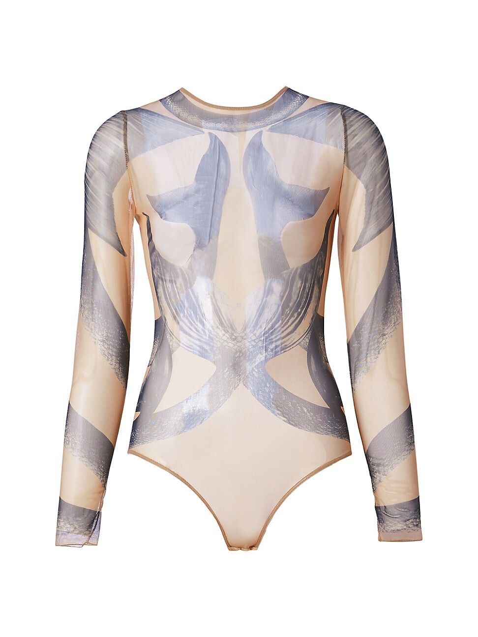 Burberry Mermaid Printed Mesh Bodysuit | Saks Fifth Avenue
