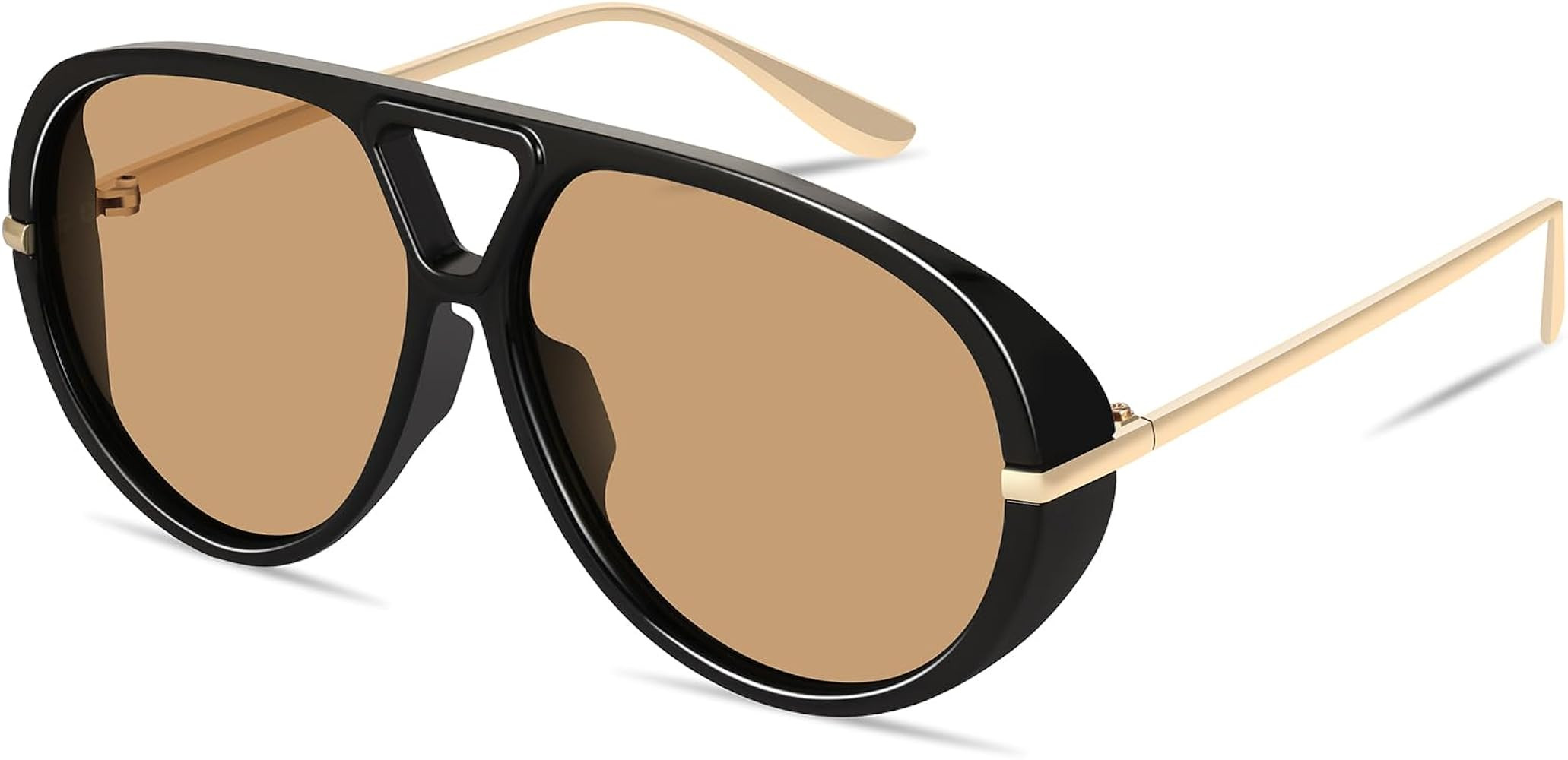 GRFISIA Retro Oversized Aviator Sunglasses for Women Men Metal 70s Aviators 2026 Fashion Shades f... | Amazon (US)